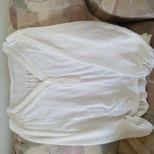 LS Henley Cream Colored Top